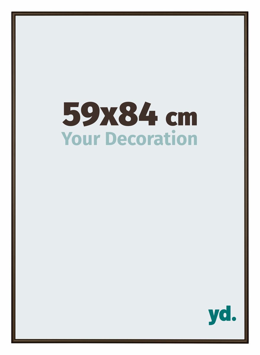 yd. Your Decoration - Fotolijst 59x84 cm - Aluminium - Walnoot Structuur - New York