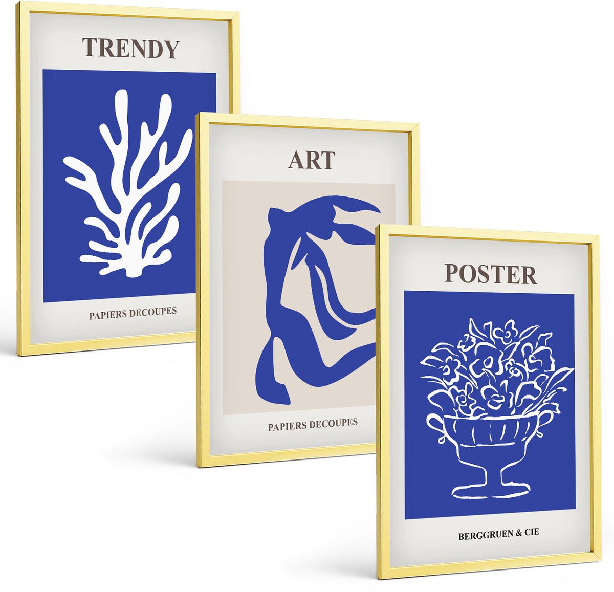 Coloray 3-Delige Schilderij Set - Dauwdruppels Op Tere Paardenbloemen - 40 x 40 cm En 40 x 60 cm - Schilderijen Set - Wanddecoratie - Woonkamer