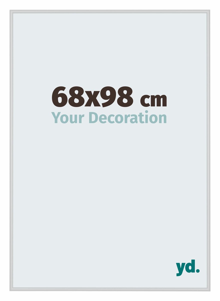 yd. Your Decoration - Fotolijst 68x98 cm - Aluminium - Zilver Mat - Miami