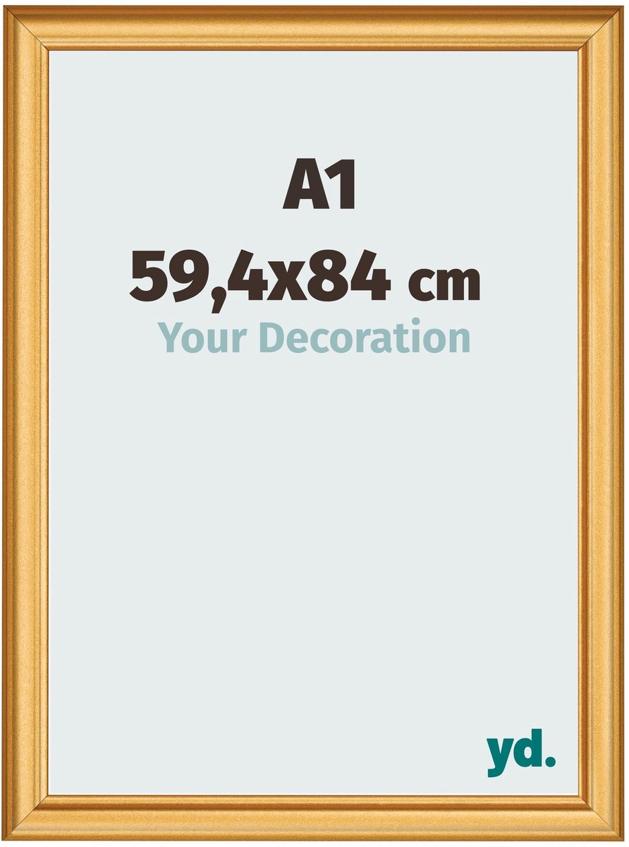 yd. Your Decoration - Fotolijst A1 59,4x84 cm - MDF - Goud Mat - Lazio
