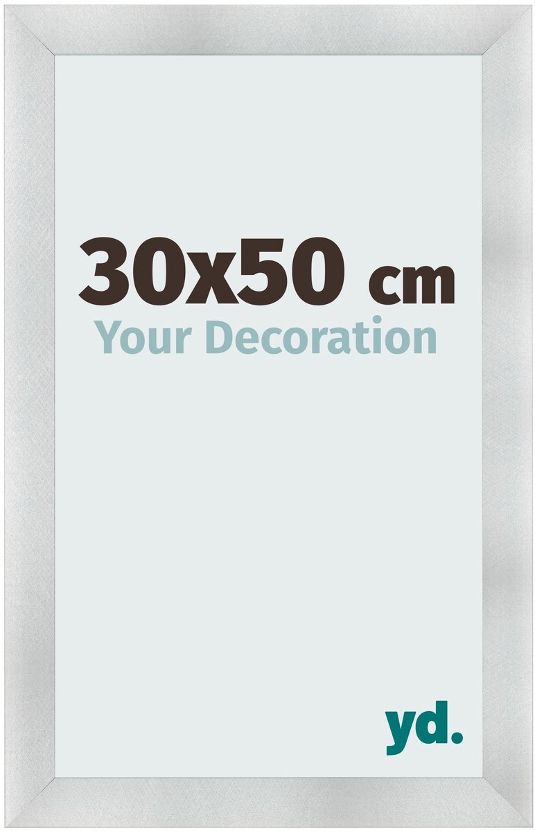 yd. Your Decoration - Fotolijst 30x50 cm - MDF - Aluminium Geborsteld - Pisa