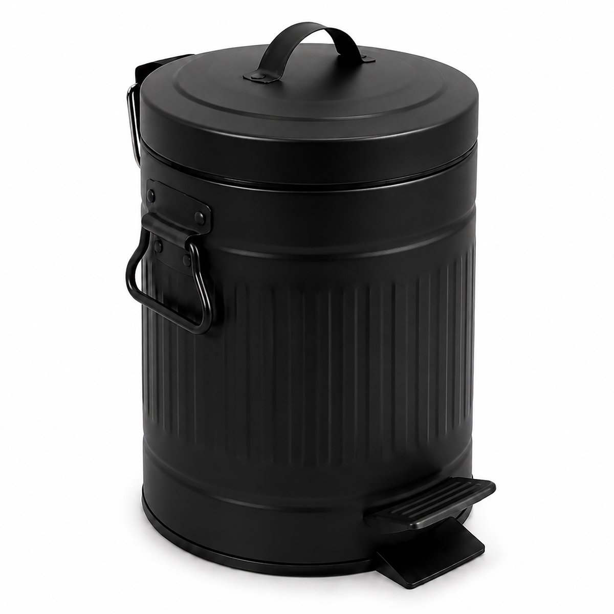 Badkamer prullenbak - 3 liter - softlcose - zwart