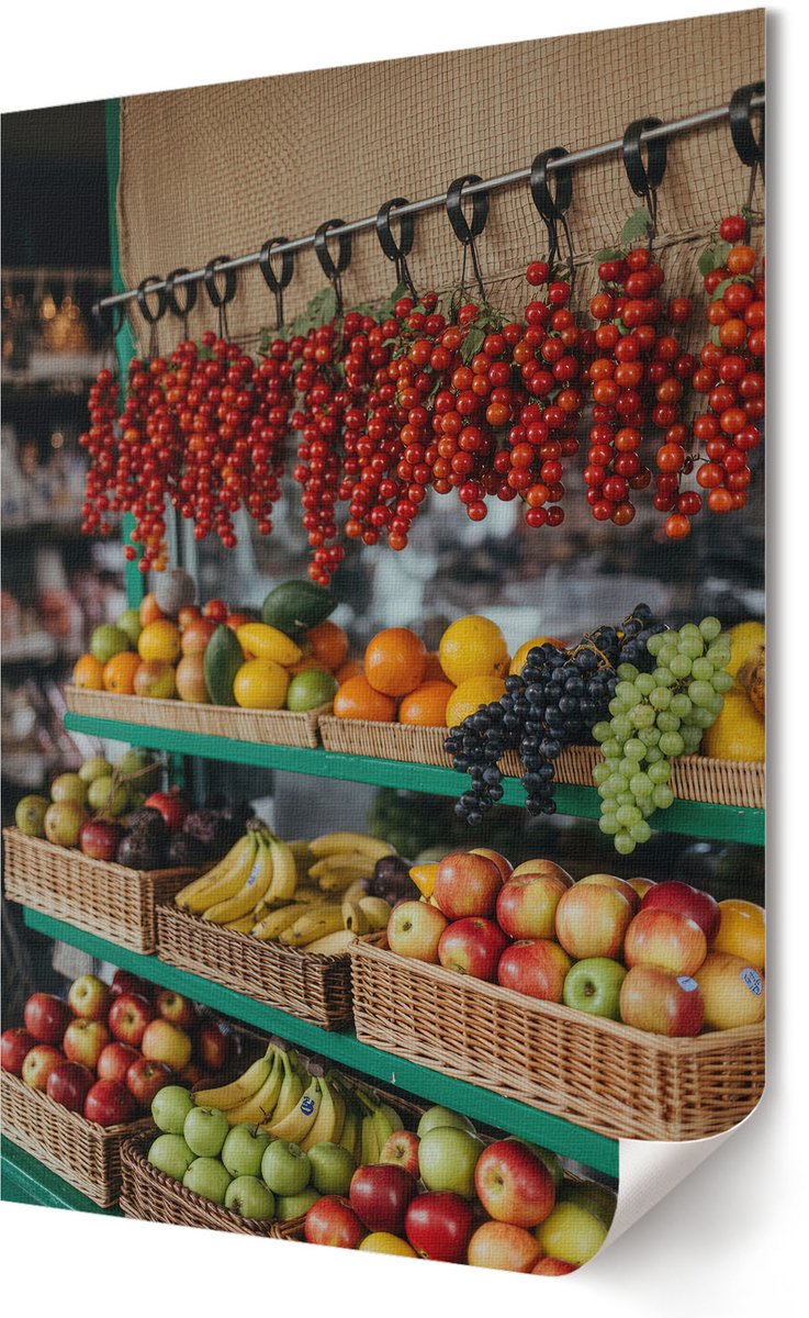 Coloray Canvas Poster Polycanvas - Artistiek Contrast, Fotografie - A3 - Wit Patroon - Rechthoek - Wandkunst - Woonkamer, Slaapkamer, Kantoor - Modern
