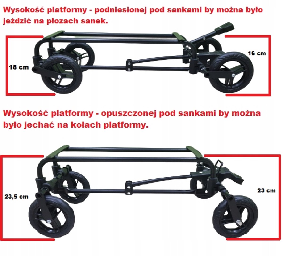 Adbor Wielzijdig Platform met Wielen voor Piccolino Slee