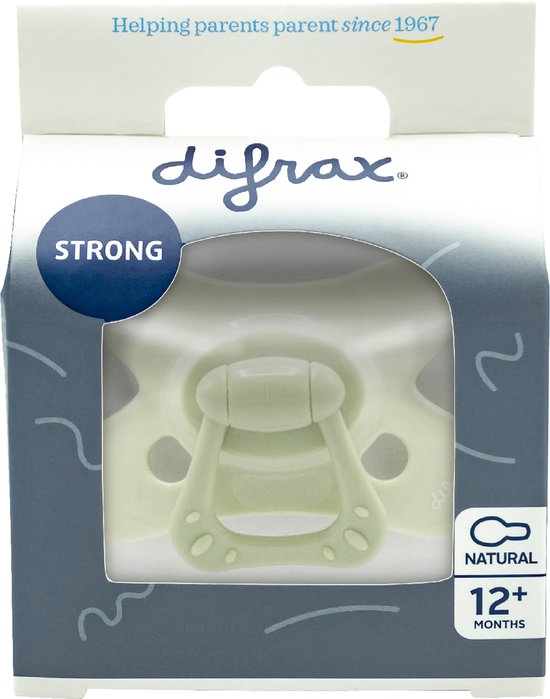 Difrax Fopspeen Natural 12+ mnd Lime van Difrax — afbeelding 2