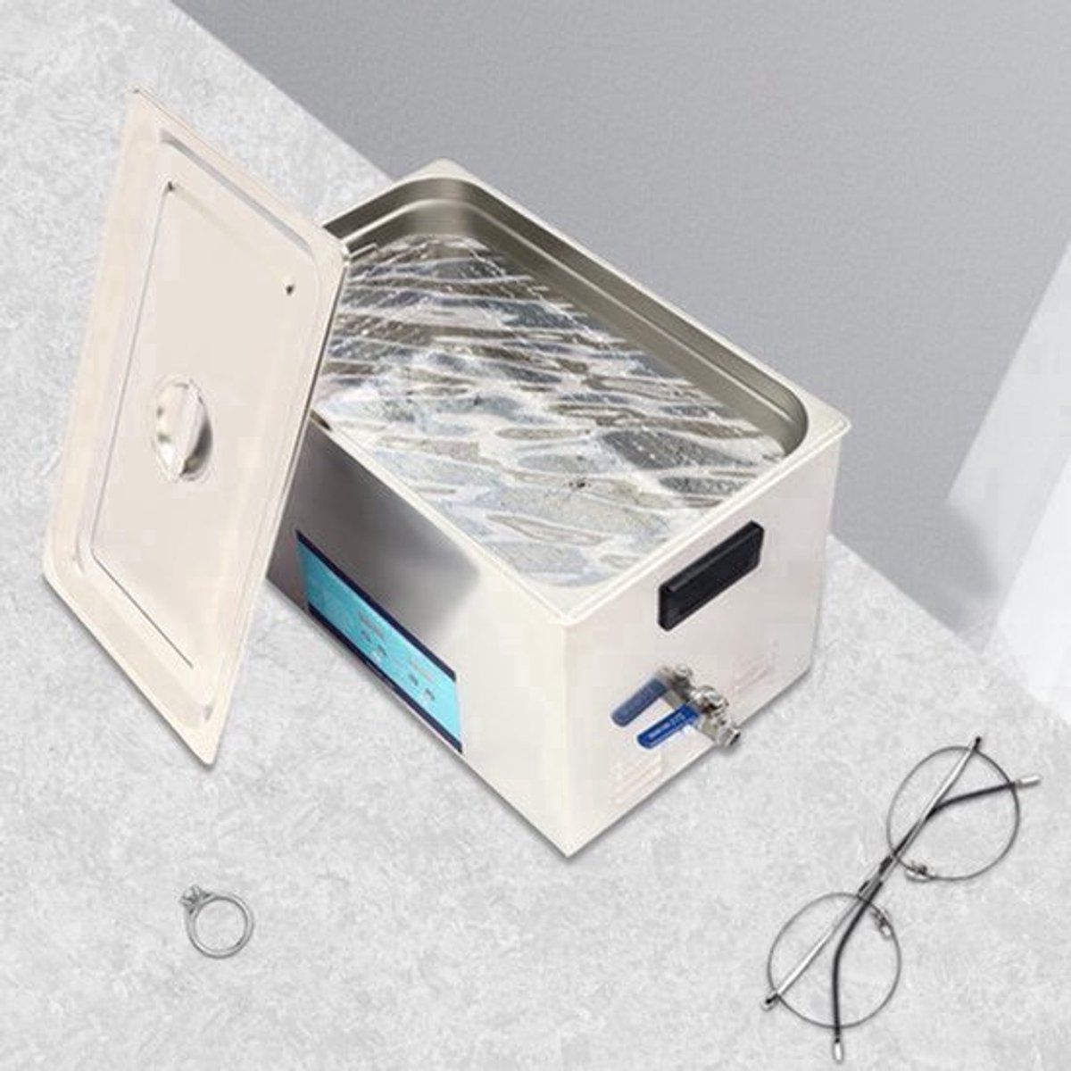 Ultrasone Reiniger – Ultrasoon Schoonmaakapparaat – Ultrasoon Bad – Ultrasone Reinigingsmachine – Professionele Ultrasone Reiniger – 30 Liter Capaciteit – Instelbare Timer & Temperatuur