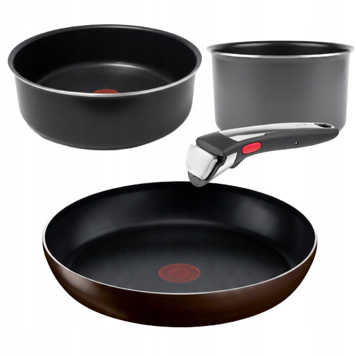 Ingenio Pannenset met Afneembare Steel: Koekenpan & 2 Pannen