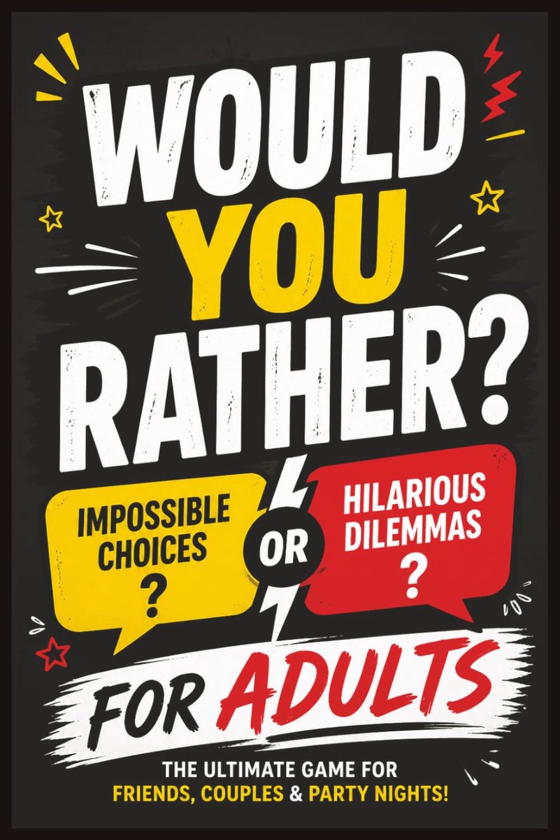 Would You Rather? For Adults: A Fun Party Game Book with Funny, Tricky, and Slightly Spicy Questions for Friends - ShopVlot