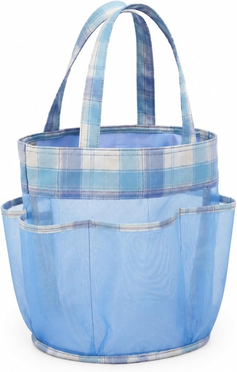 Zand Speelgoed Opbergzak Blauw, Ideale Tas voor Strandspellen, Netzak voor Zand Speelgoed en Graafgereedschap, Perfect voor Buitenactiviteiten en Vakantie