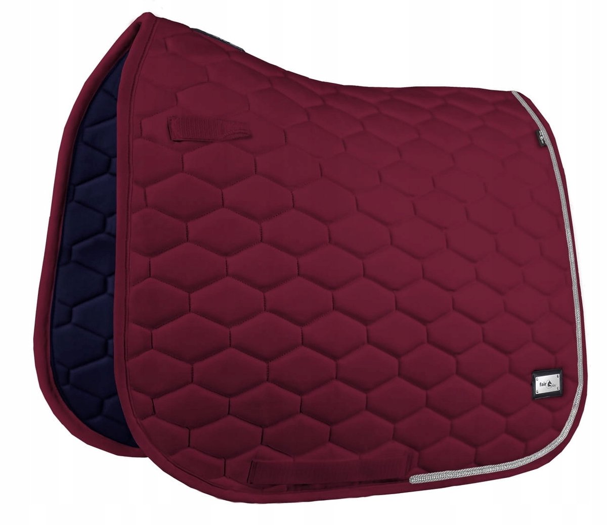 Fair Play Hexagon Crystal Zadeldek Bordo DR/Pony - Stijlvol & Comfortabel