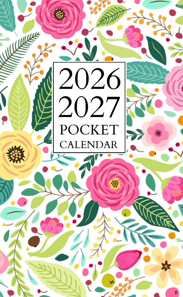 Pocket Calendar 2026-2027: Monthly Planner For Purse Small Size 2-Year From January 2026 To December 2027 - ShopVlot