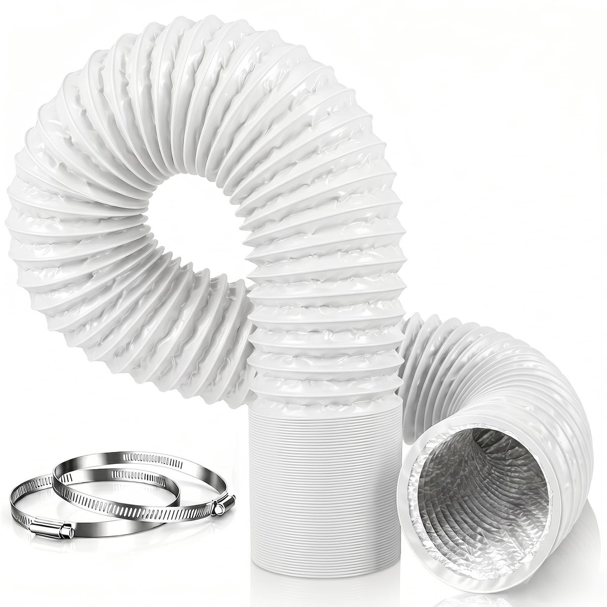 Ventilatieslang 150 mm - 5 m - PVC en aluminium - ideaal voor airconditioning - ShopVlot