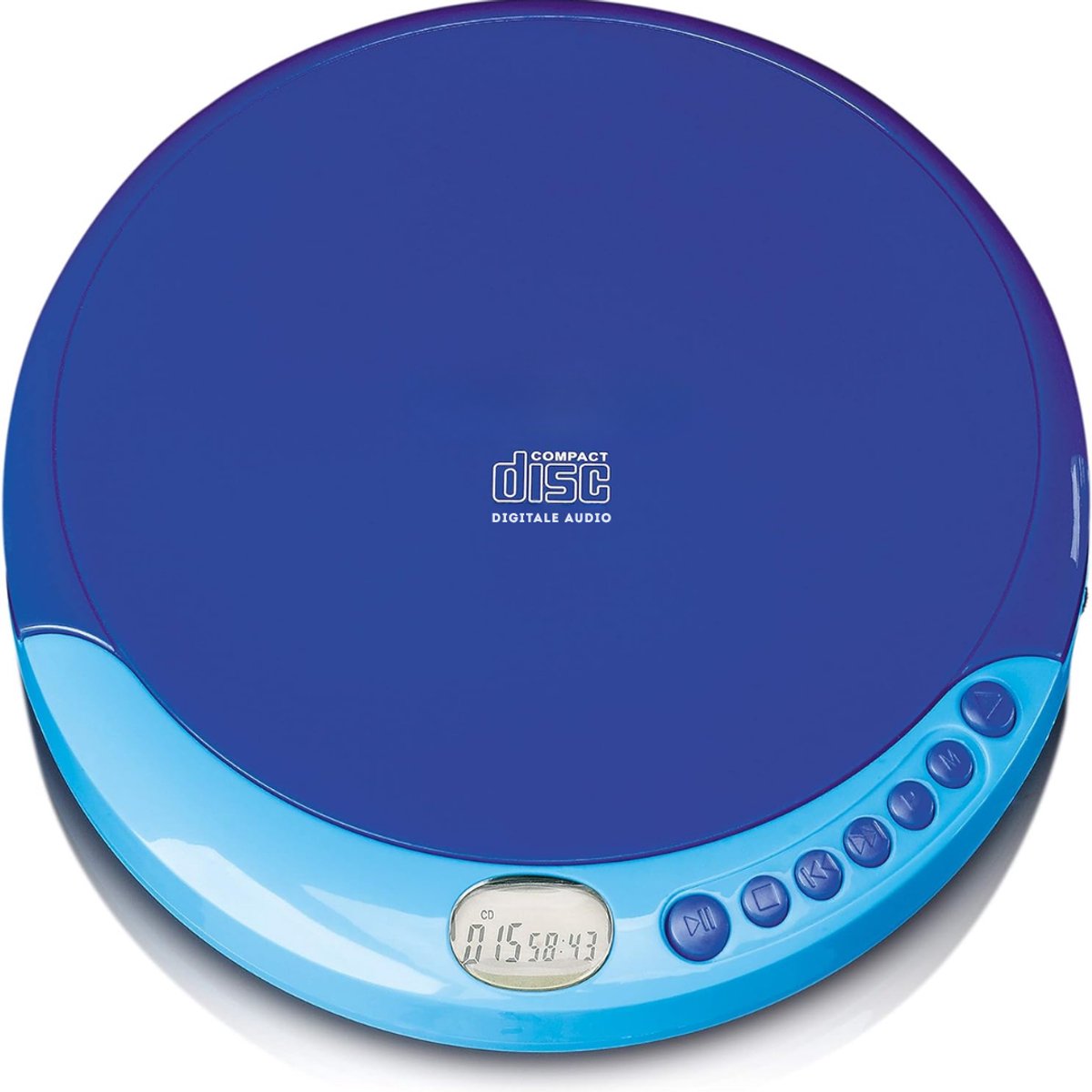 MIRA® Discman - Diskman – Draagbare Cassette Speler - Blauw - 14cm x 15cm x 3cm