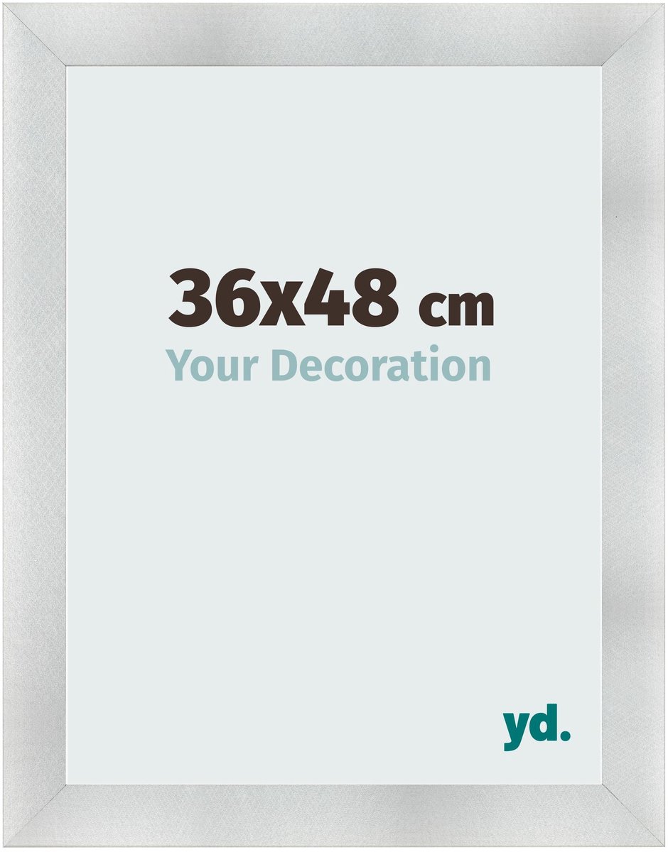 yd. Your Decoration - Fotolijst 36x48 cm - MDF - Aluminium Geborsteld - Pisa
