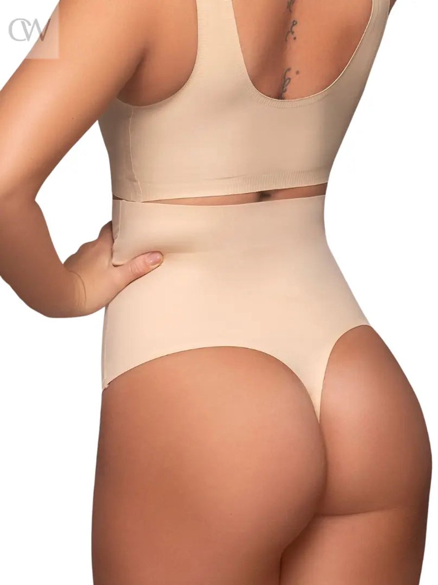 Bye Bra onzichtbare string, hoge taille, lage ondersteuning, naadloos, katoenen kruisje, lichtgewicht, 3 kleuren, S-XXL (zwart, L)