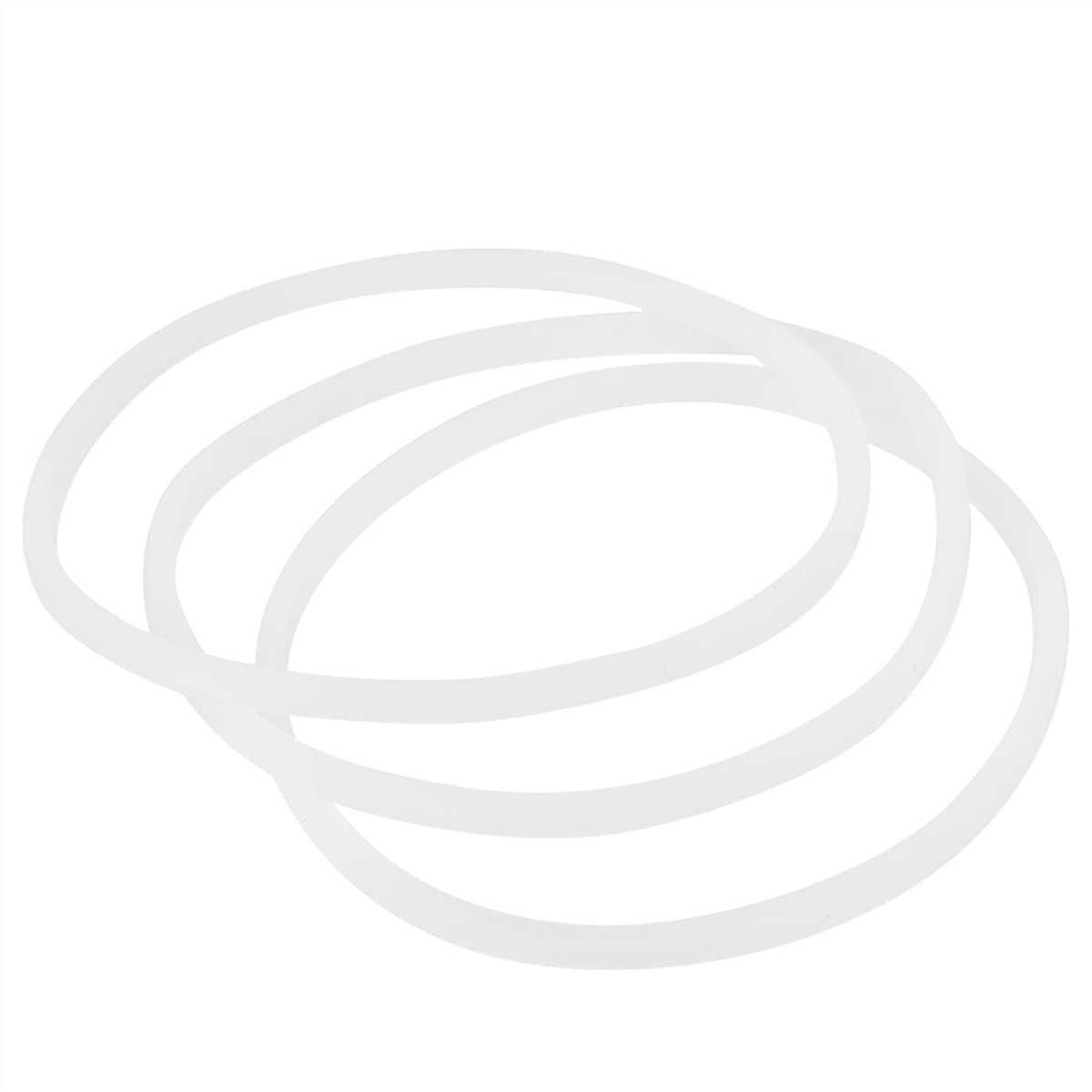 Vervangende Rubberafdichtringen voor Blender en Juicer, 80mm OD, Voedselveilig, 3/6 Stuks, 3.3mm Dikte, Wit O-Ring, Duurzaam en Flexibel