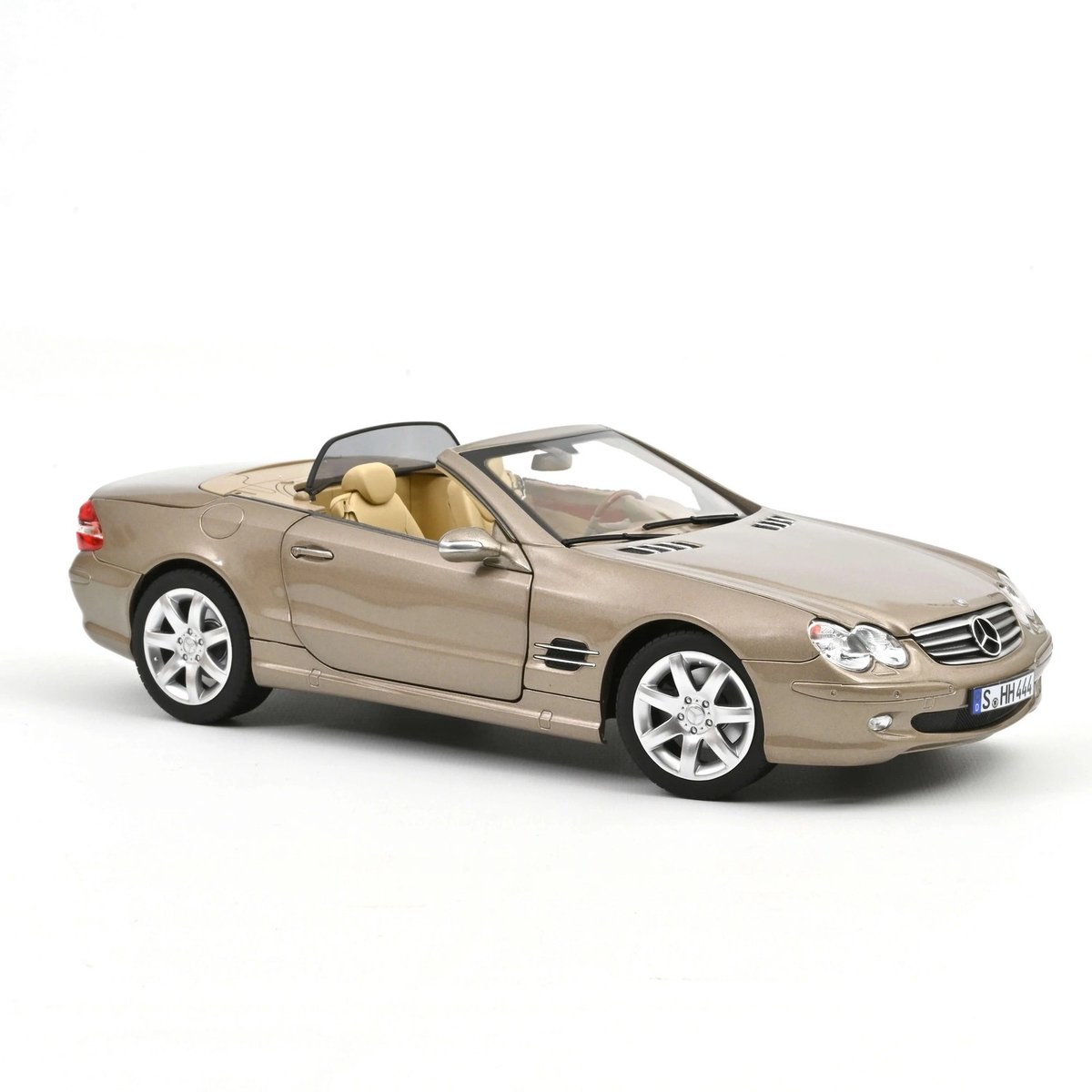 Mercedes Benz SL 500 2003 Travertine Beige Modelauto 1/18 Norev