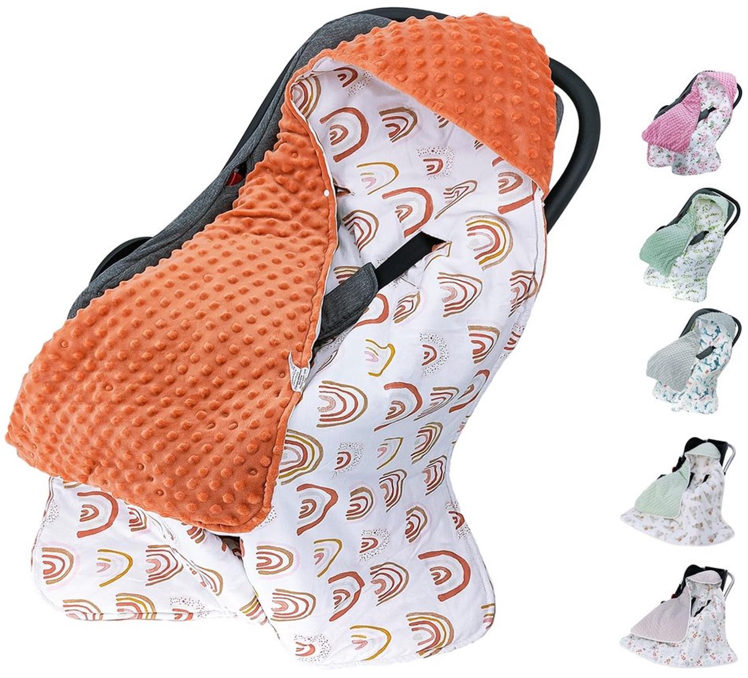 Babydeken 90 x 90 cm voor Autostoel en Kinderwagen