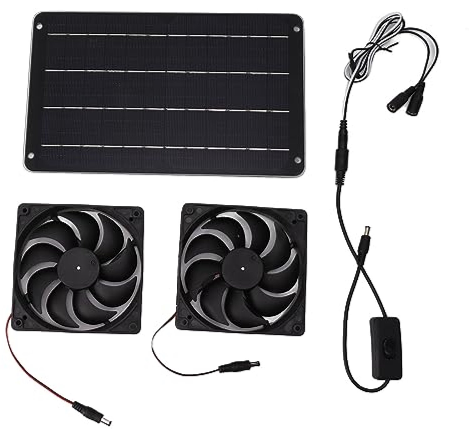 20W Zonnepaneel met Ventilator voor Tuin en Huisdieren