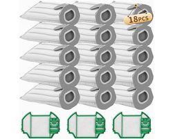 Stofzuigerzakken, 15 stofzakken geschikt voor de Vorwerk Kobold VK7 FP7, 3 HEPA-filters