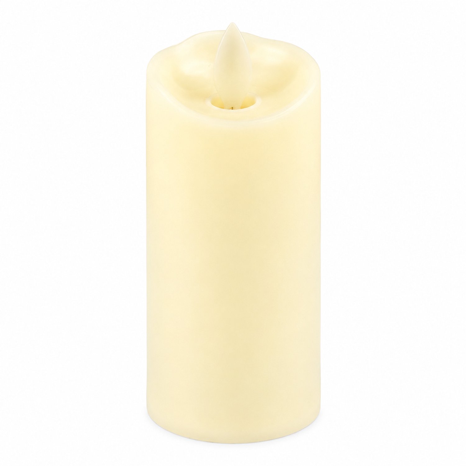SWGOTA LED-kaarsen met bewegende vlam - 12 stuks - crème - 5 x 11 cm - PP - gladde cilinder met schuine bovenrand
