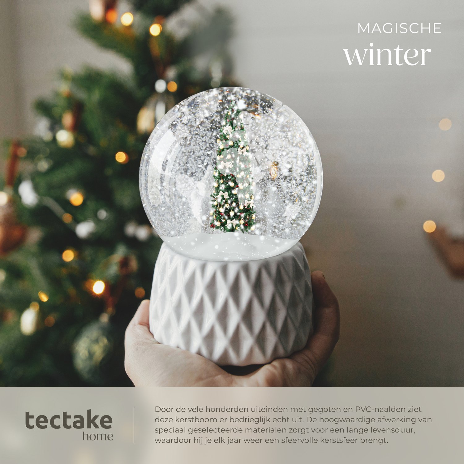 tectake® Kunstkerstboom - Levensecht met flexibele takken - Volumineus - Stabiel en eenvoudig te monteren - Kunstkerstboom als kerstversiering - groen – 736 takken - 180cm – foto 6
