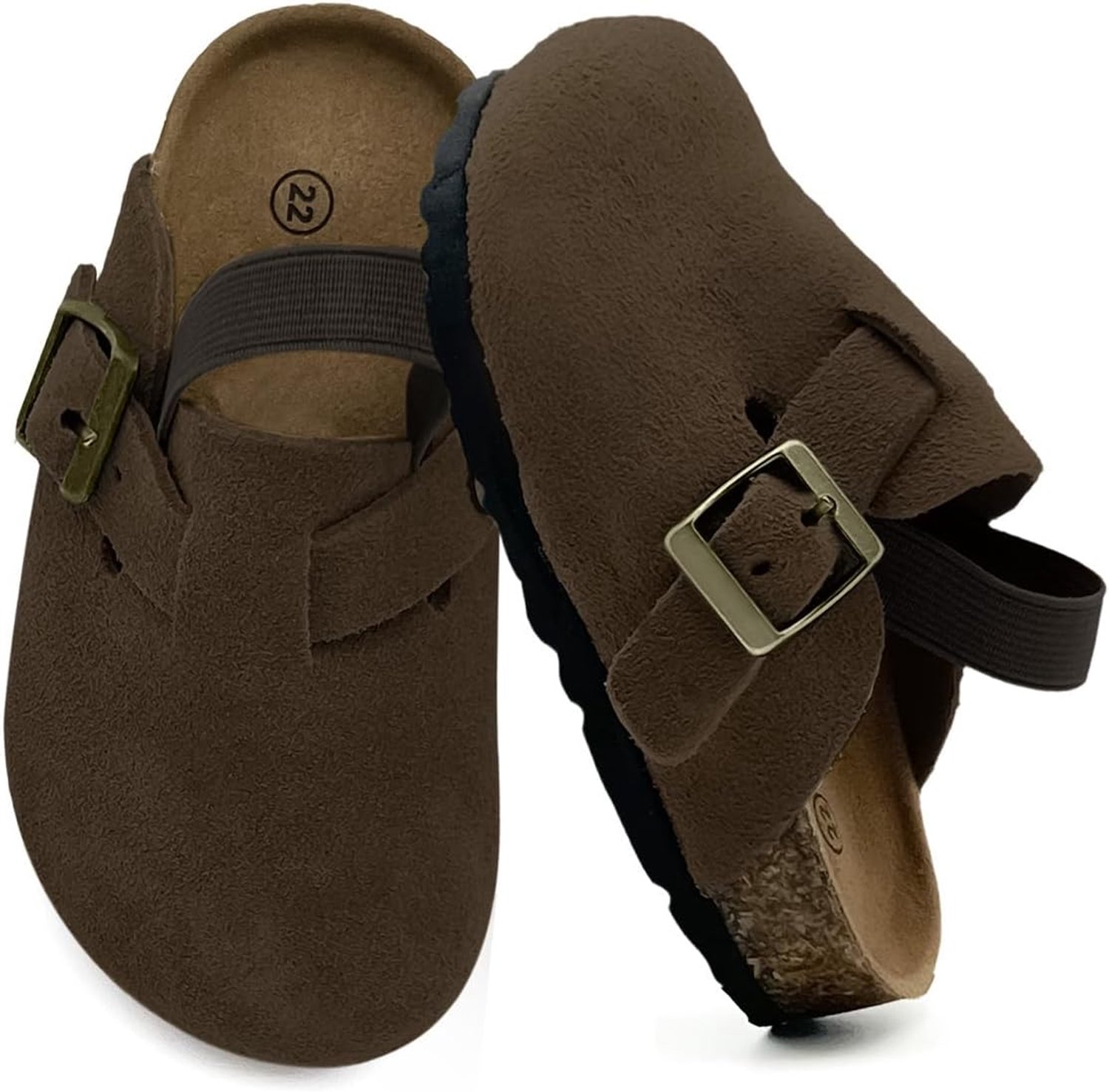 Clogs met kurken voetbed, antislipzool en hielriem