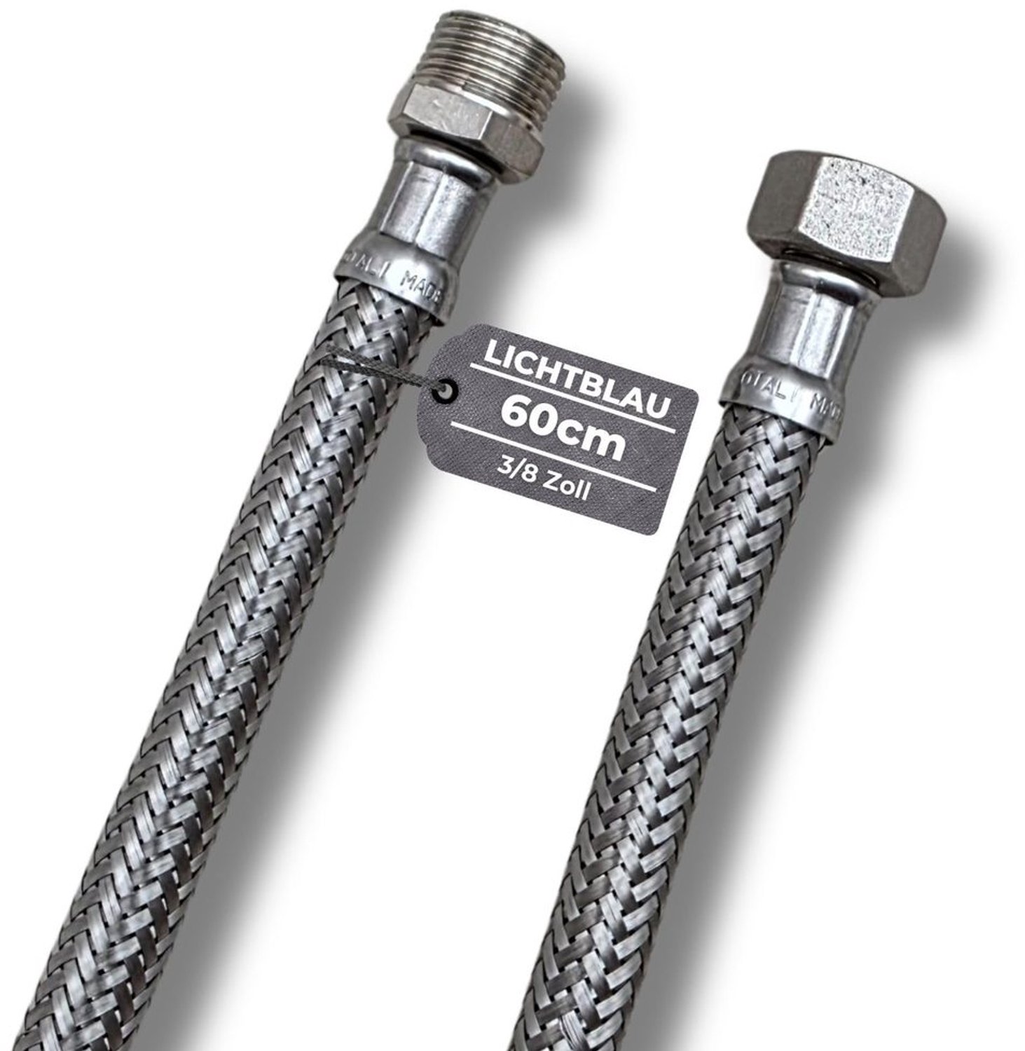 RVS Verlengslang 60 cm voor Drinkwater