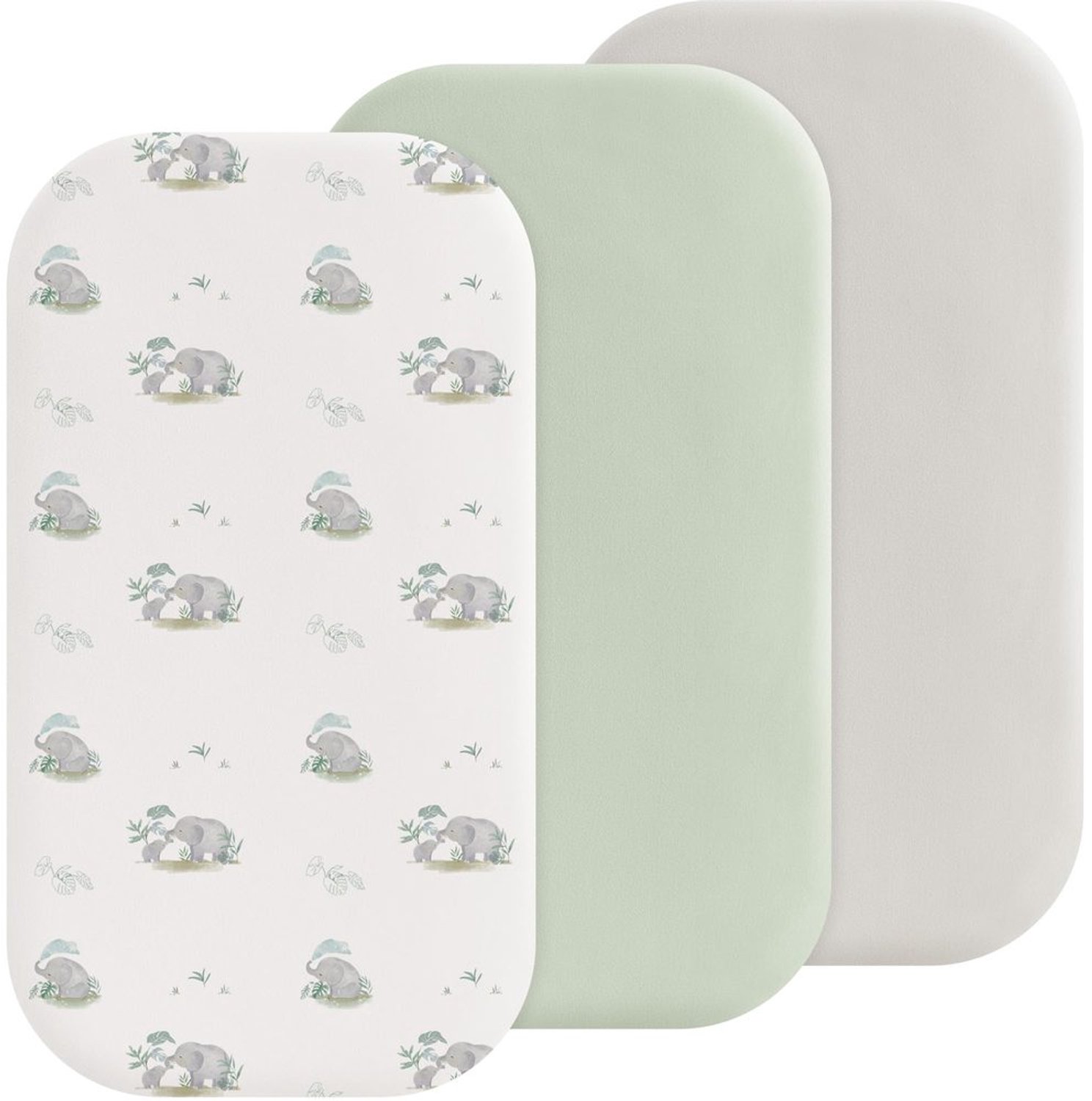 Set van 3 Fitted Sheets voor Babybedden van Microfiber