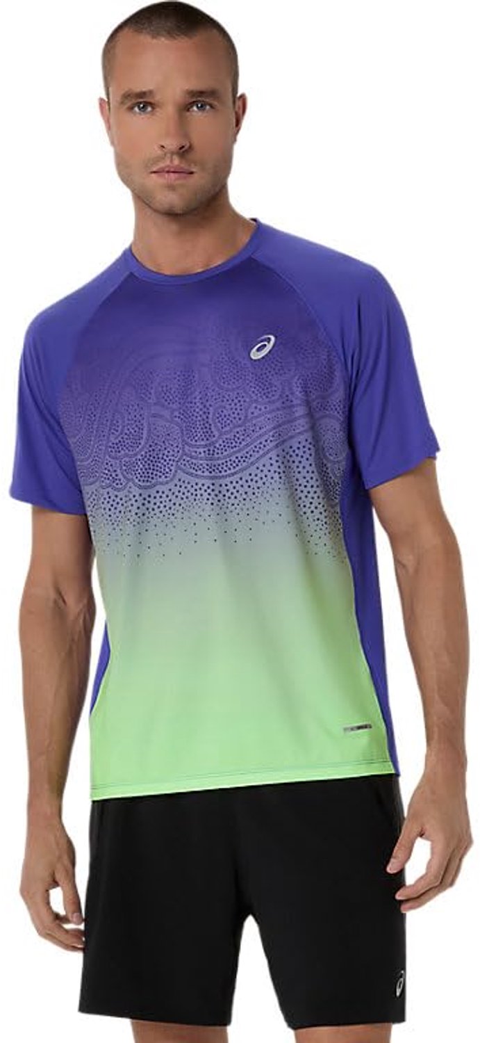 Asics ROAD FADE Hardloopshirt met korte mouwen Heren Groen