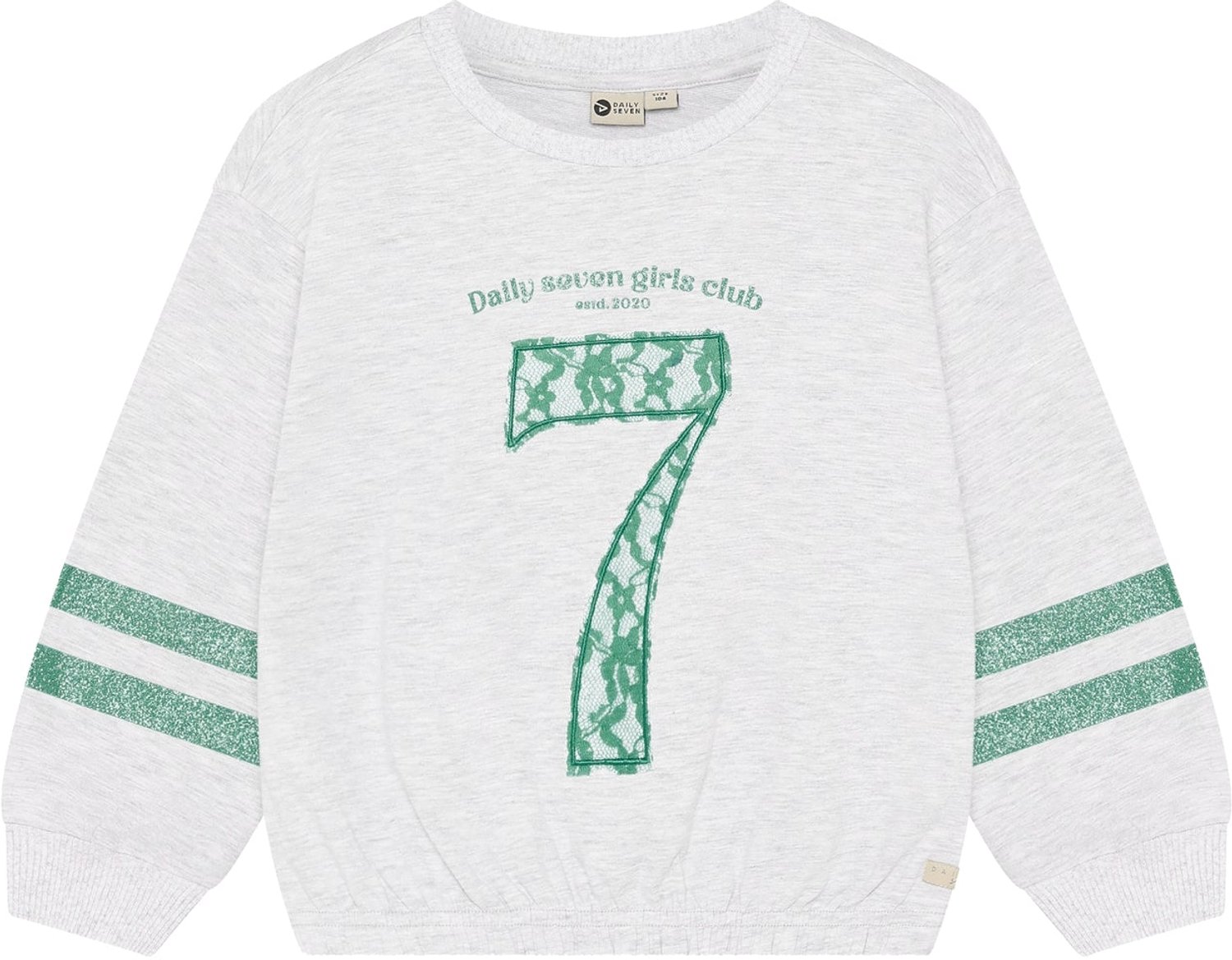 Daily7 - T-shirt Longsleeve Seven - 1231 Light Grey Melange - Maat 92