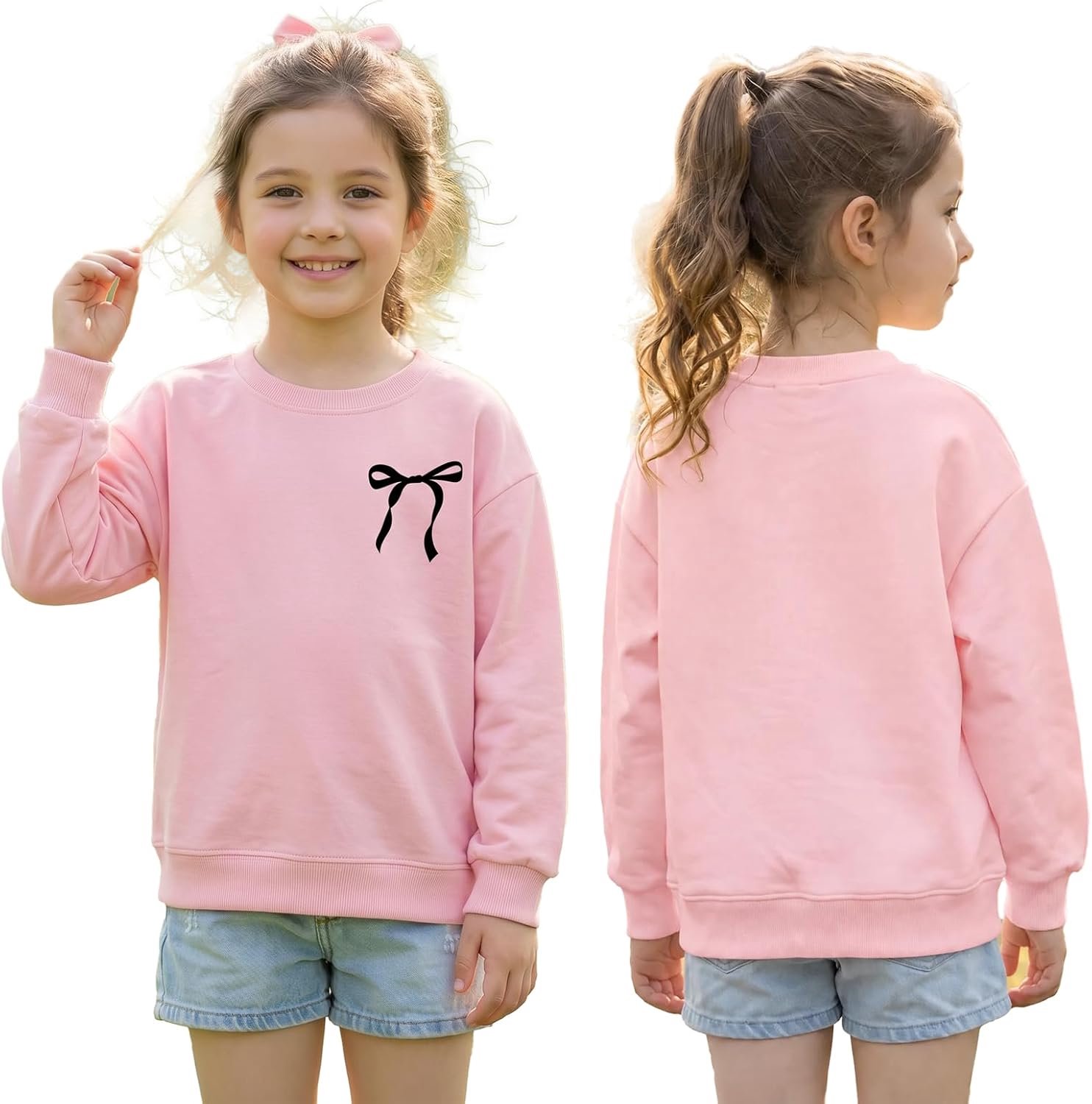 Sweatshirt met ronde hals voor meisjes