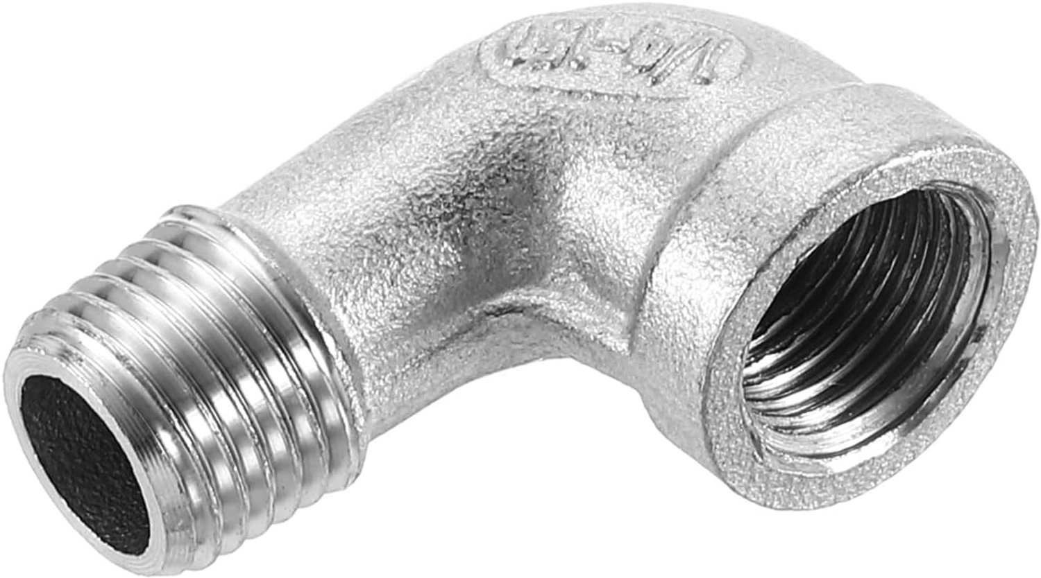 Hoekfitting 38x24mm - roestvrij staal - 90 graden bocht - voor luchtslang - ServiceTopper