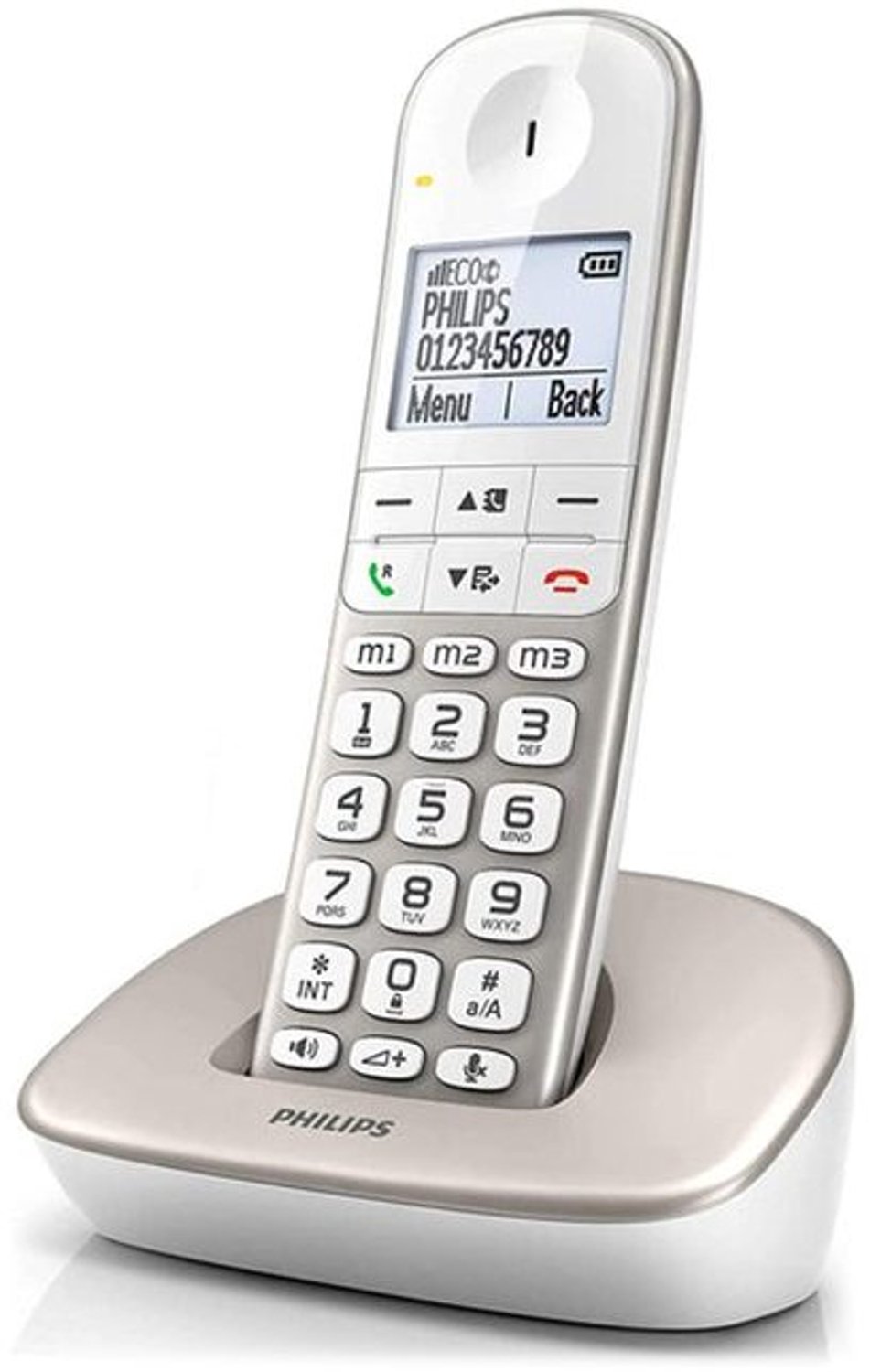 Vaste Telefoon XL490 - grote toetsen en volume boost