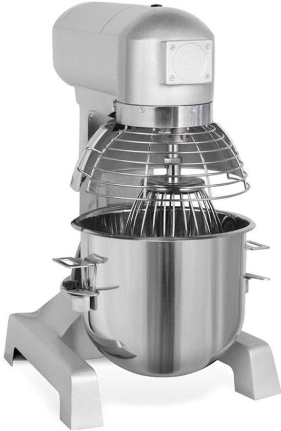 Professionele Deegkneedmachine 20 Liter - 1100 Watt Vermogen - Roestvrij Staal - Rood - Staande Mixer — afbeelding 5
