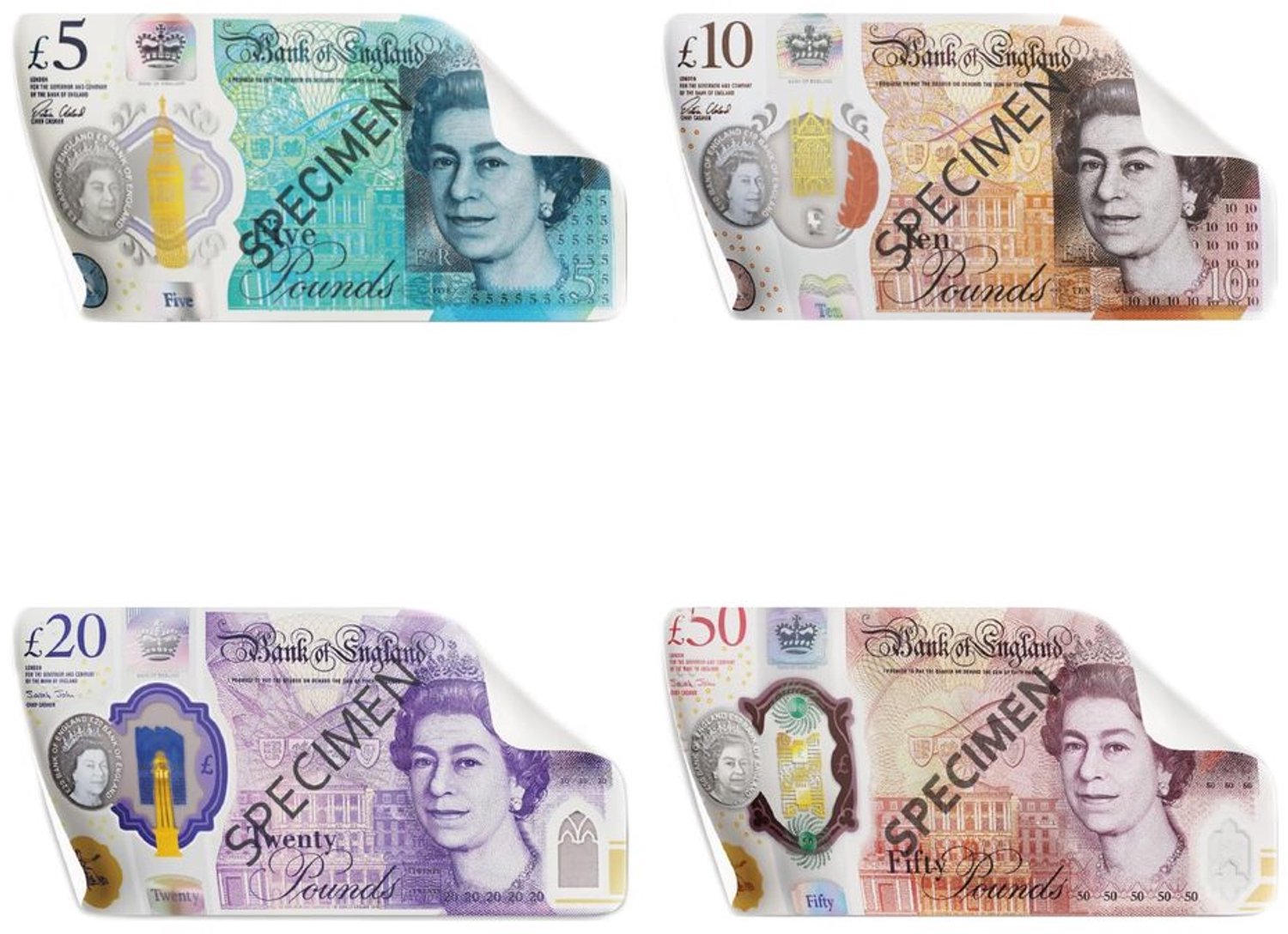 Geld Stickers voor Spel en Decoratie - 4 Stuks
