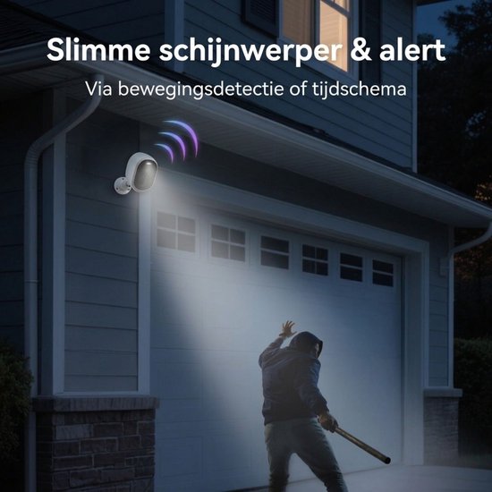 Camerabewaking - Beveiligingscamera Buiten Draadloos - Bewakingscamera - Zwart en Wit — afbeelding 2
