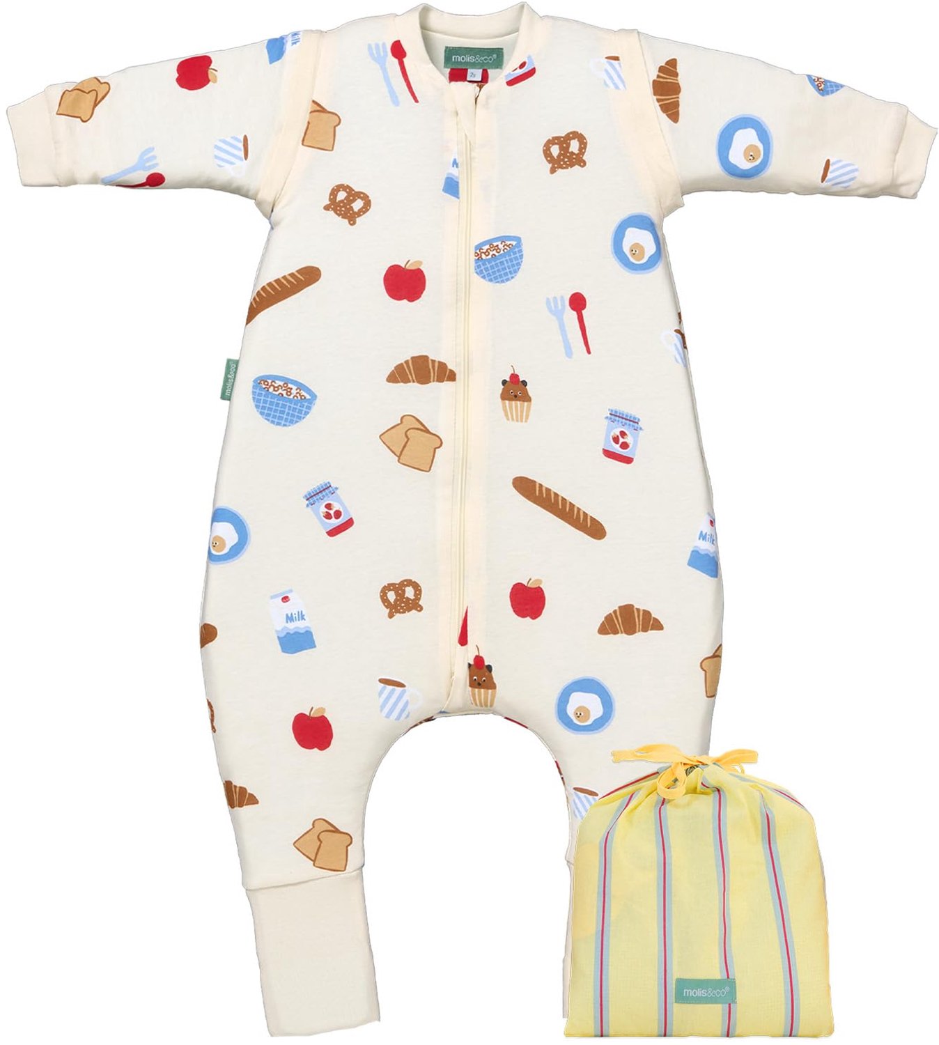 Baby Slaapzak met Voeten - Verwijderbare Armen en Sokken - 80 cm