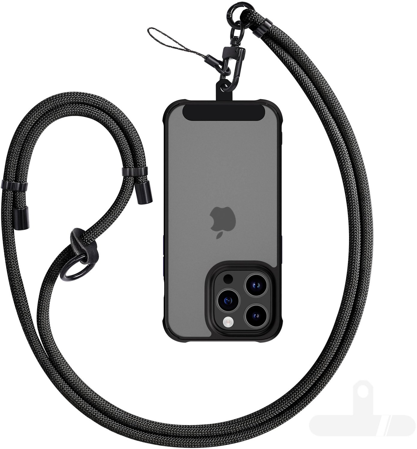 Universele Mobiele Telefoon Lanyard met 2 Phone Patches