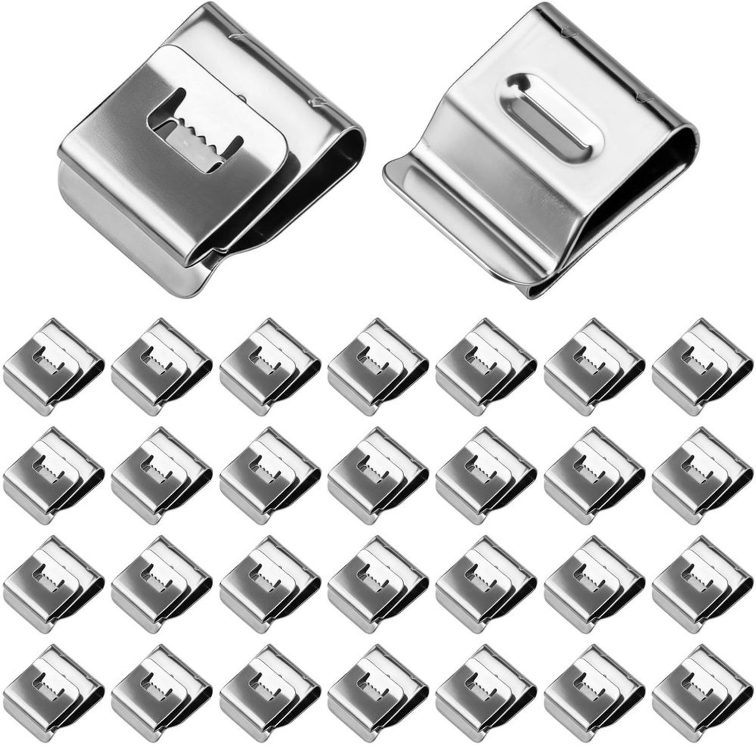 30 Stuks RVS Kabelclips voor Zonnepanelen