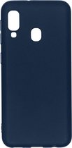 Samsung Galaxy A20e hoesje - hoesje Samsung A20e - A20e hoesje - telefoonhoesje Samsung A20e - Samsung A20e hoesje - Siliconen hoesje - Donkerblauw - iMoshion Color Backcover