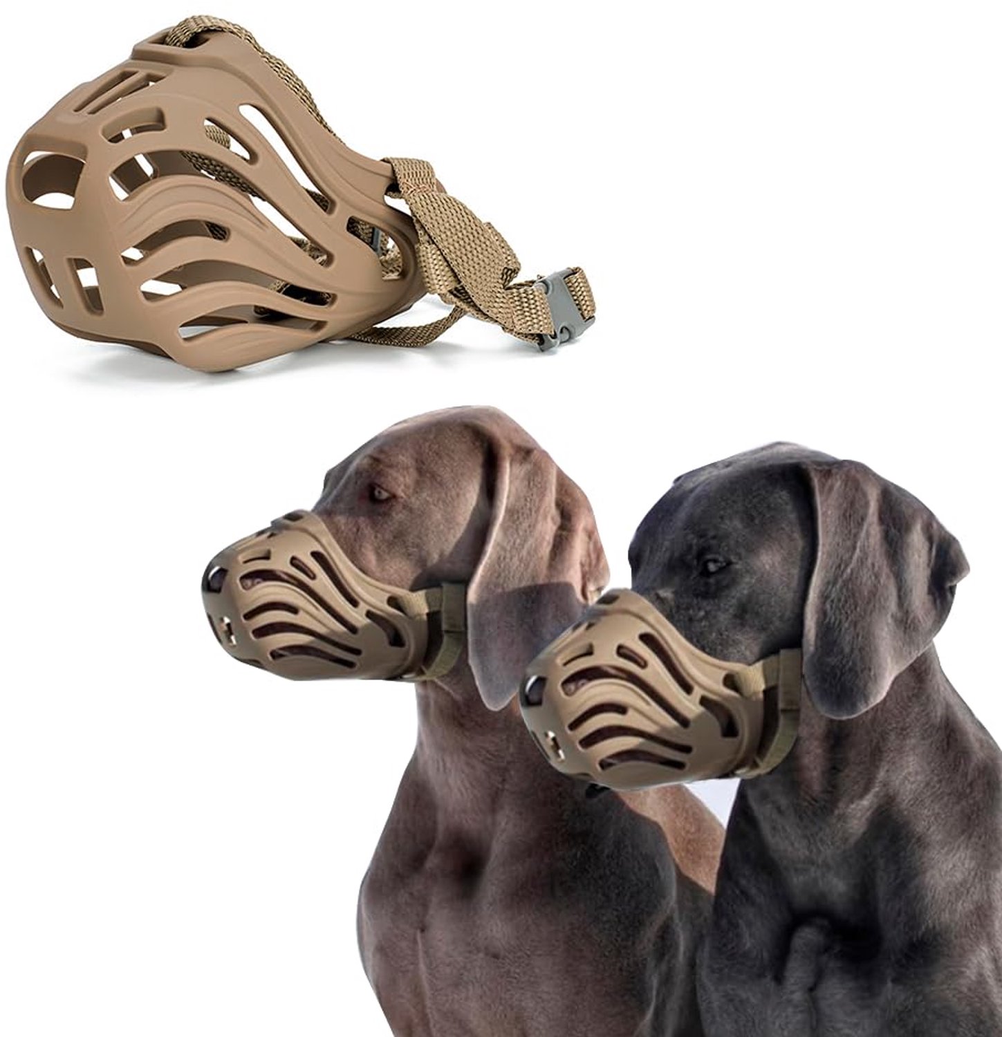 Ademend Muilkorf voor Honden in Klein Formaat