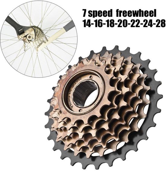 7-Speed Fiets Vrijloop voor Mountainbike 14-28T — afbeelding 2