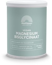 Mattisson - Magnesium Bisglycinaat Poeder - 11% Elementair Magnesium - L-Glycine - 200 Gram