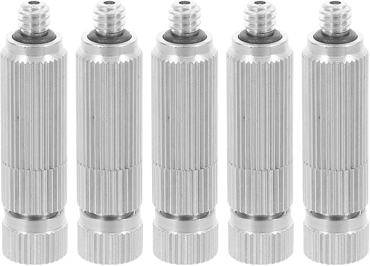 5 Stuks Hoge Mist Nozzles Opening Duurzame Tuin Waterverstuivers voor Buiten Koeling Compatibel Eenvoudig Installeren