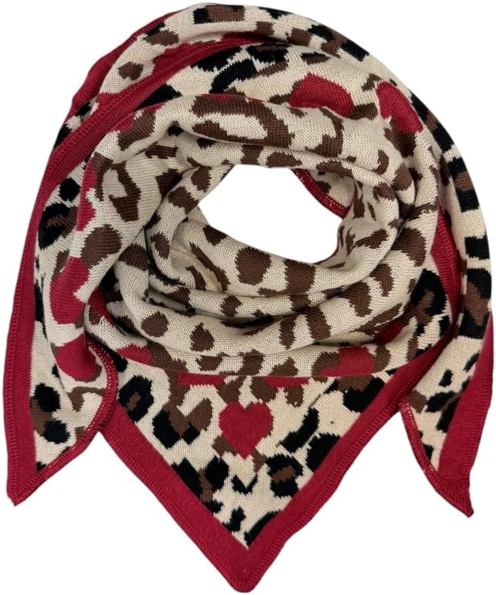 Sjaal voor dames, zachte gebreide doek met modern