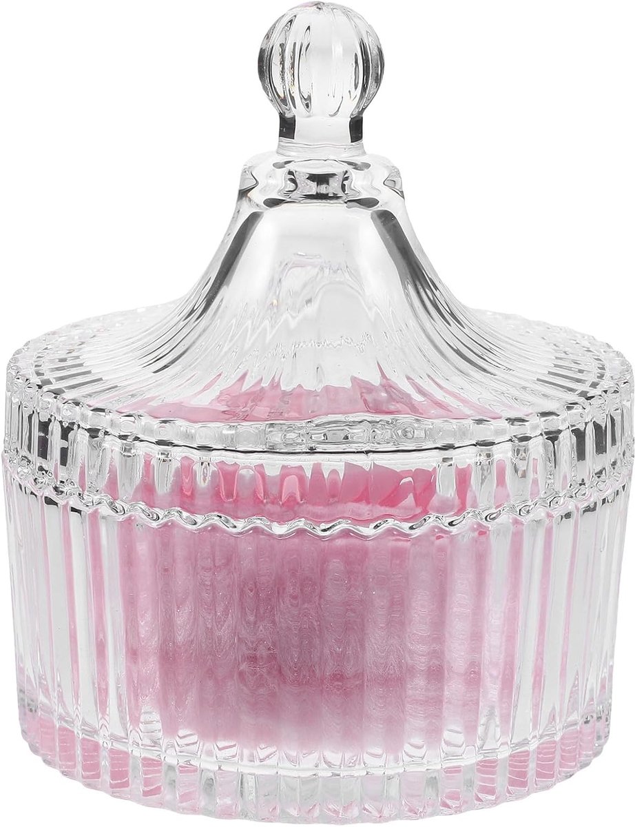Grote Zachte Poederdons Voor Lichaam Met Roze Strik Fluffy Pluche Poeder Applicator Voor Vrouwen Inclusief Duurzame Glazen Container Geschikt Voor Gezicht Lichaamspoeder