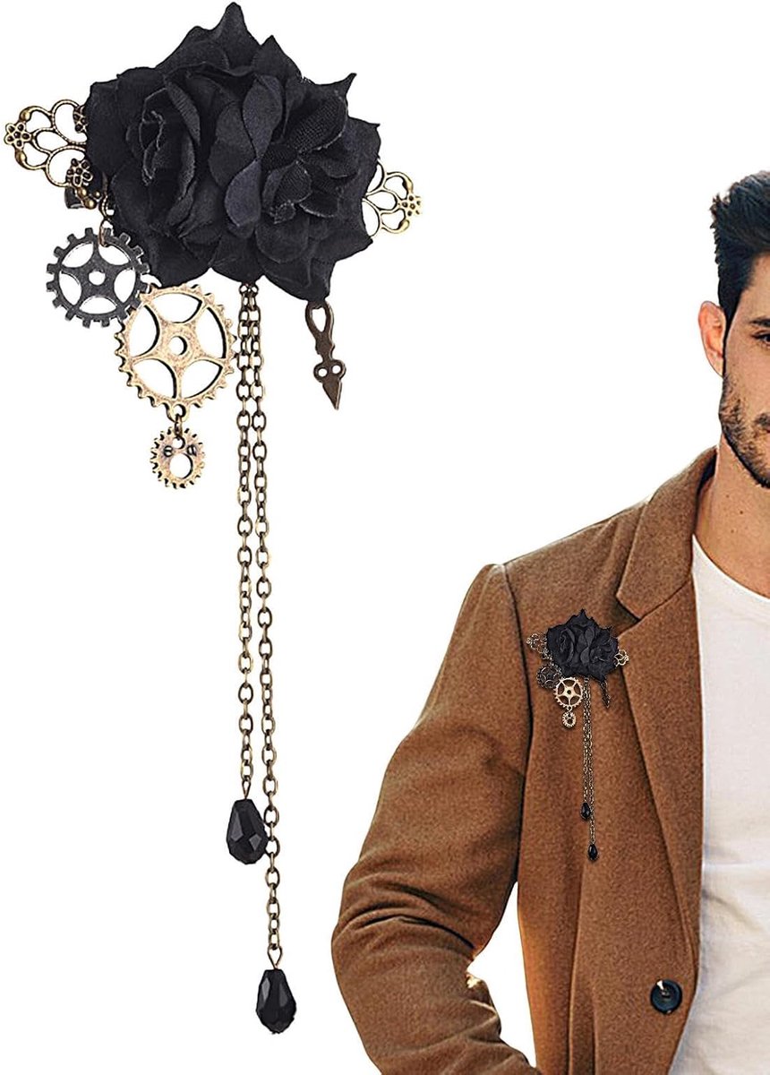 Haarspelden Gothic Steampunk Kwastje Broche Hoofddeksels