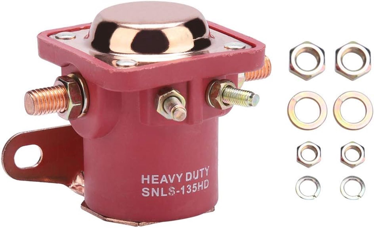 12V 4-Terminal Starter Solenoid Relay, Mount Heavy Duty Starter Solenoid Relay Switch for B6AZ-11450-A - ShopVlot