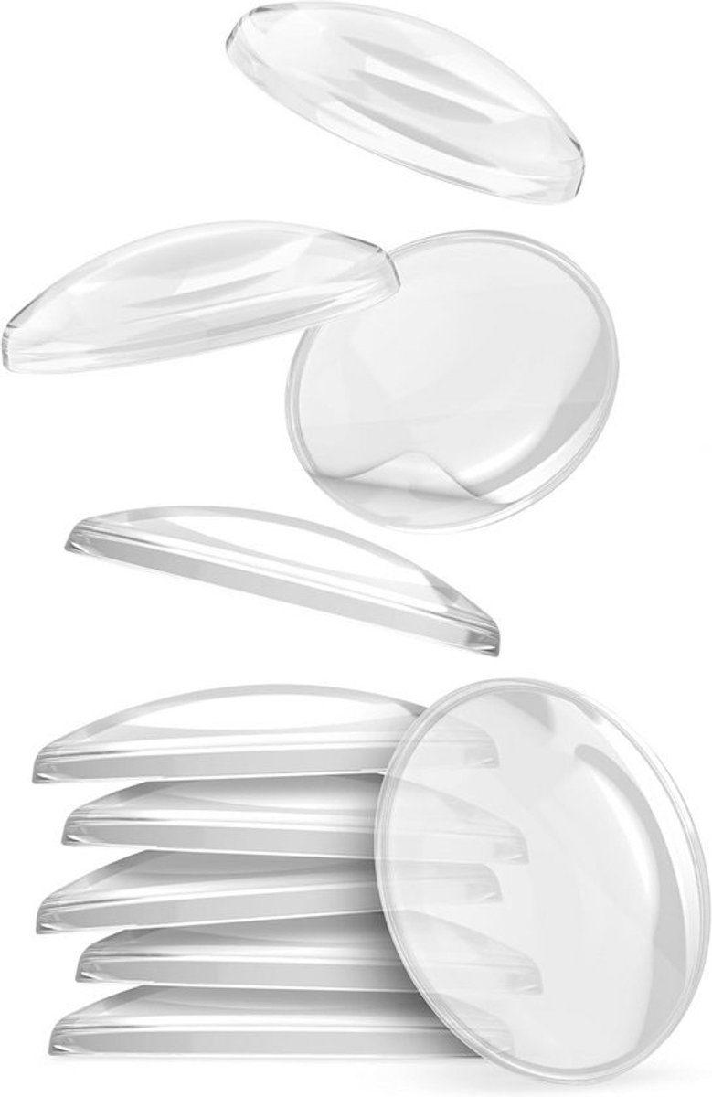 Transparante deurstoppers - 40 x 8 mm - Zelfklevende wandbumpers - voor muren en meubels